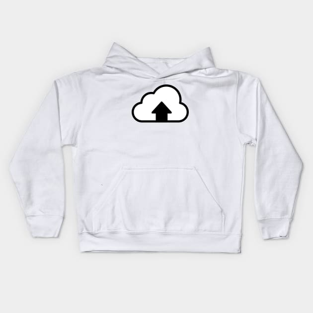 Cloud Upload Logo Kids Hoodie by AustralianMate